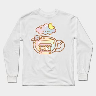 Rainbow Tea Cup Long Sleeve T-Shirt